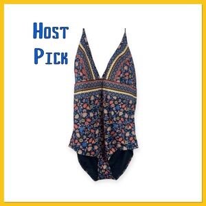 ⭐️Host Pick ⭐️NWT Boden one piece Halter tie Plunge Swimsuit Size 22L